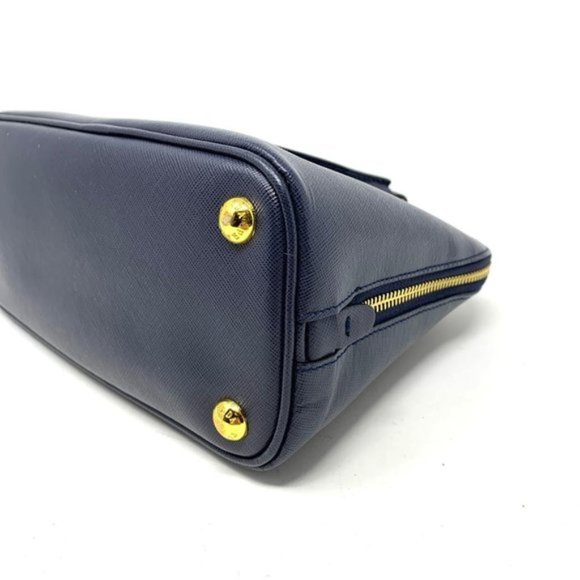 AUTH PRADA LOGOS SAFFIANO LUX LEATHER 2WAY BAG - Picture 11 of 13